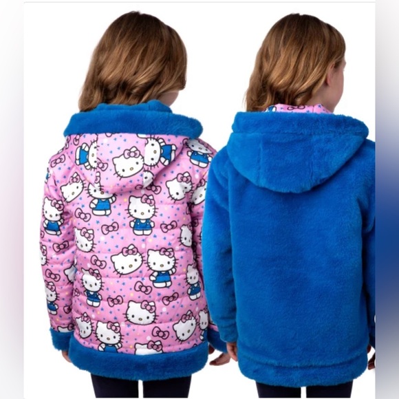Hello Kitty Character Kids' Reversible Jacket - Picture 4 of 5